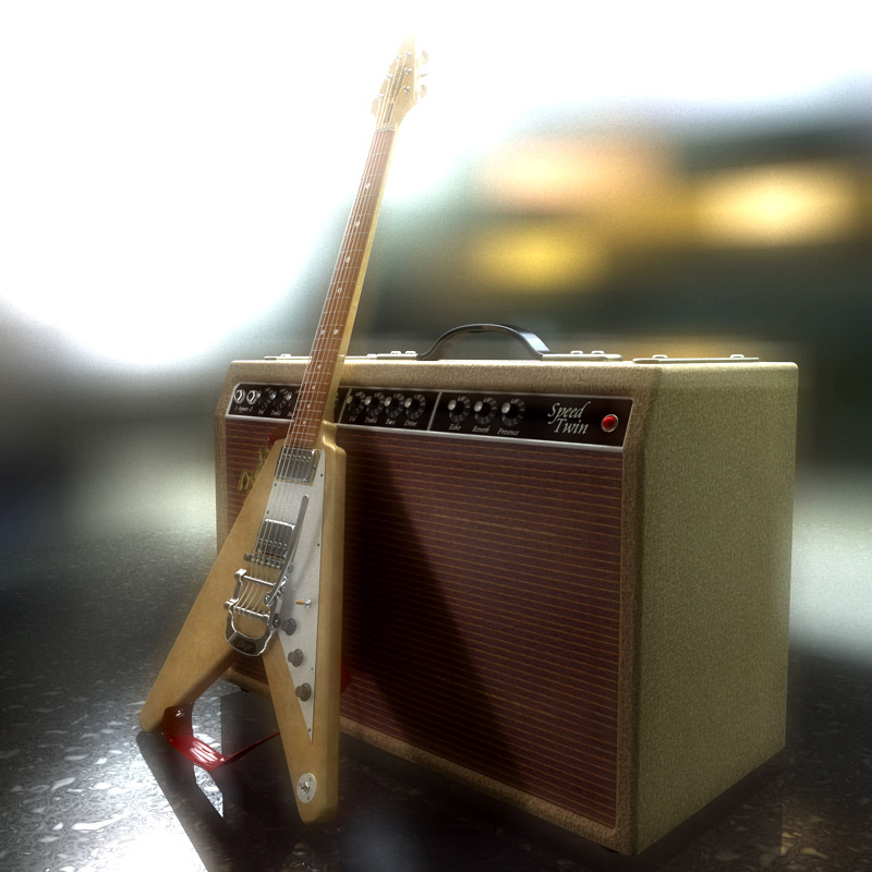 Flying V with amp